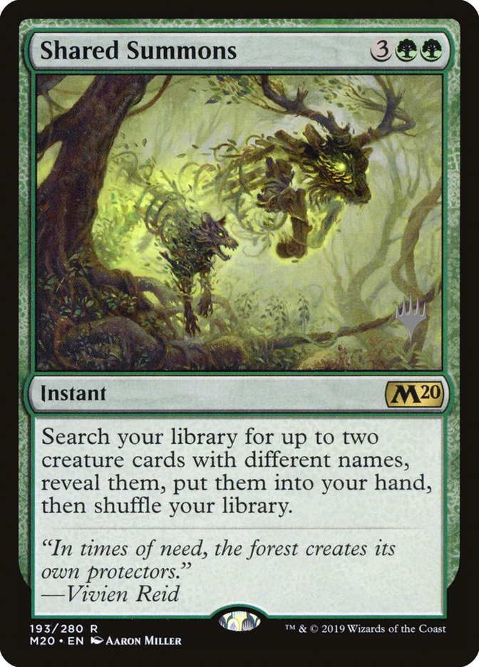 Shared Summons (Promo Pack) [Core Set 2020 Promos] Magic: The Gathering