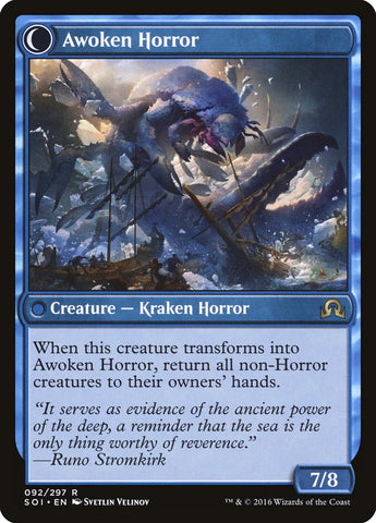 Thing in the Ice // Awoken Horror [Shadows over Innistrad] Magic: The Gathering