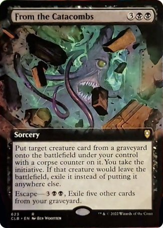 From the Catacombs (Extended Art) [Commander Legends: Battle for Baldur's Gate] Magic: The Gathering