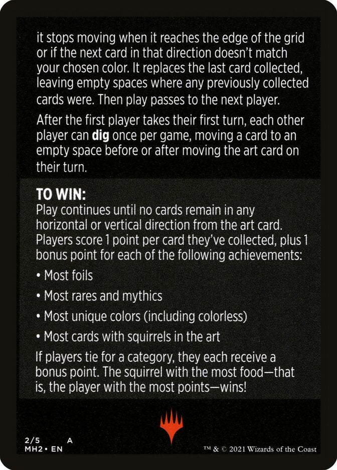 Foraging Squirrels (Magic Minigame) [Modern Horizons 2 Minigame] Magic: The Gathering