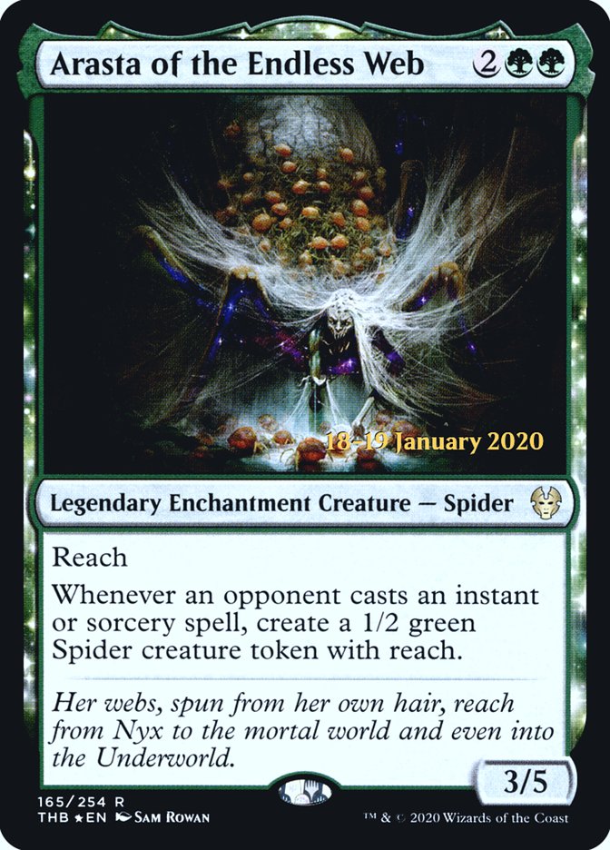 Arasta of the Endless Web [Theros Beyond Death Prerelease Promos] Magic: The Gathering