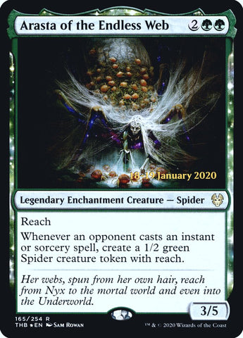 Arasta of the Endless Web [Theros Beyond Death Prerelease Promos] Magic: The Gathering