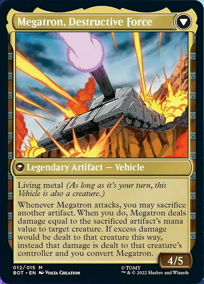 Megatron, Tyrant // Megatron, Destructive Force [Transformers] Magic: The Gathering