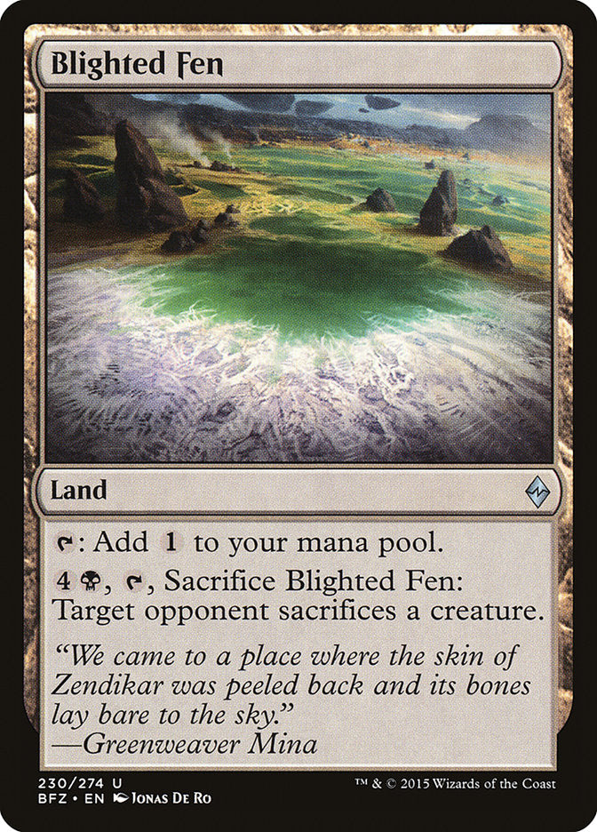 Blighted Fen [Battle for Zendikar] Magic: The Gathering
