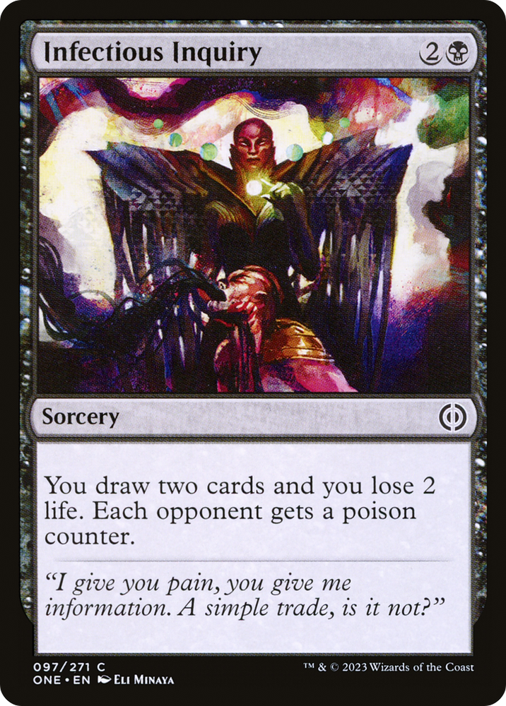 Infectious Inquiry [Phyrexia: All Will Be One] Magic: The Gathering