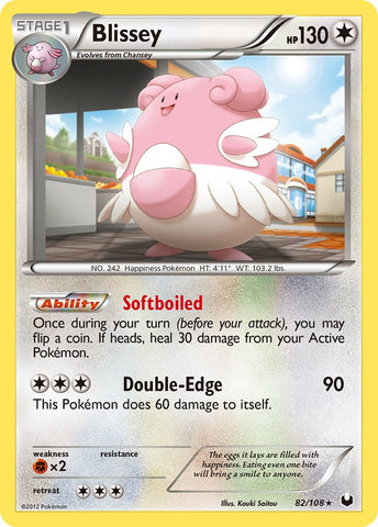 Blissey (82/108) (Battle Arena Deck Exclusive) (Theme Deck Exclusive) [Black & White: Dark Explorers] Pokémon