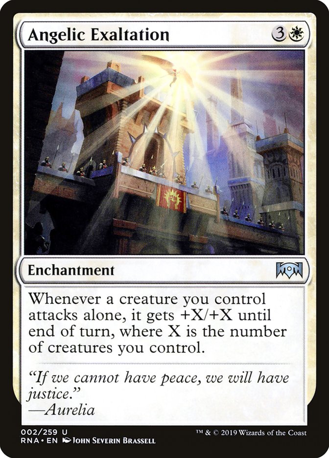 Angelic Exaltation [Ravnica Allegiance] Magic: The Gathering