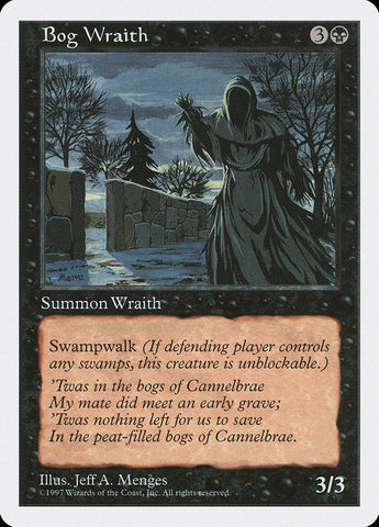 Bog Wraith [Fifth Edition] Magic: The Gathering