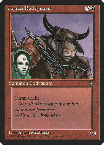 Anaba Bodyguard (Eron Flavor Text) [Homelands] Magic: The Gathering