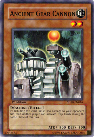 Ancient Gear Cannon [SD10-EN016] Common Yu-Gi-Oh!