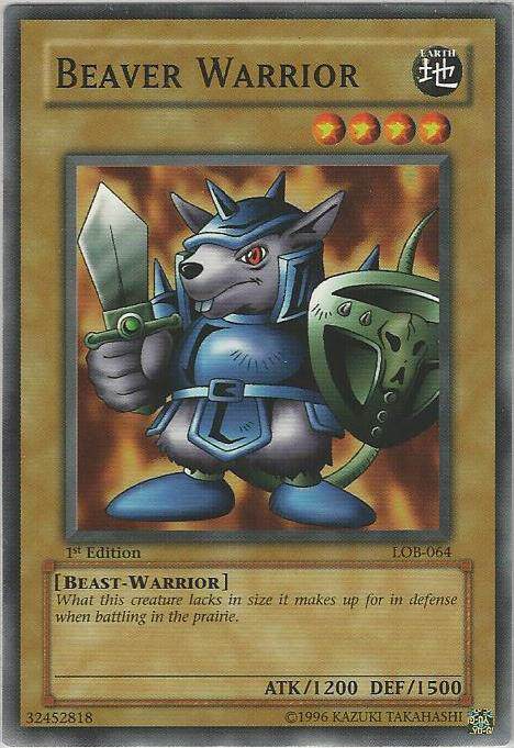 Beaver Warrior [LOB-064] Common Yu-Gi-Oh!