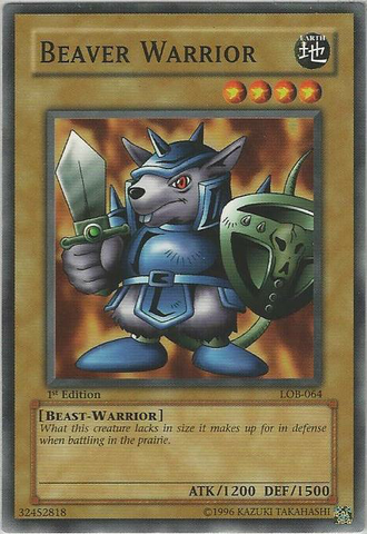 Beaver Warrior [LOB-064] Common Yu-Gi-Oh!