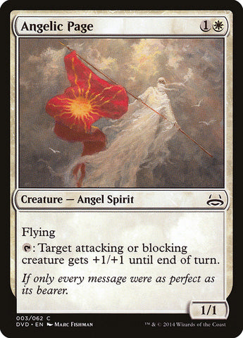 Angelic Page (Divine vs. Demonic) [Duel Decks Anthology] Magic: The Gathering