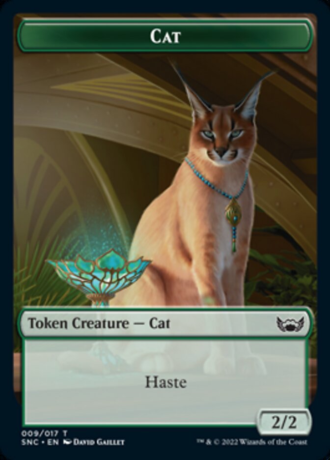 Cat // Rhino Warrior Double-Sided Token [Streets of New Capenna Tokens] Magic: The Gathering