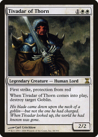 Tivadar of Thorn [Time Spiral] Magic: The Gathering