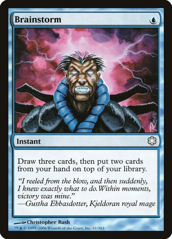 Brainstorm [Coldsnap Theme Decks] Magic: The Gathering