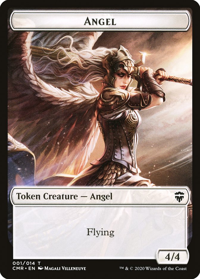 Angel Token [Commander Legends Tokens] Magic: The Gathering