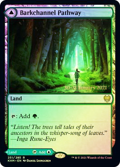 Barkchannel Pathway // Tidechannel Pathway [Kaldheim Prerelease Promos] Magic: The Gathering