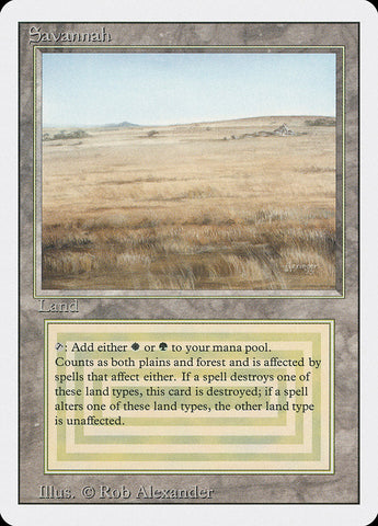 Savannah [Revised Edition] Magic: The Gathering
