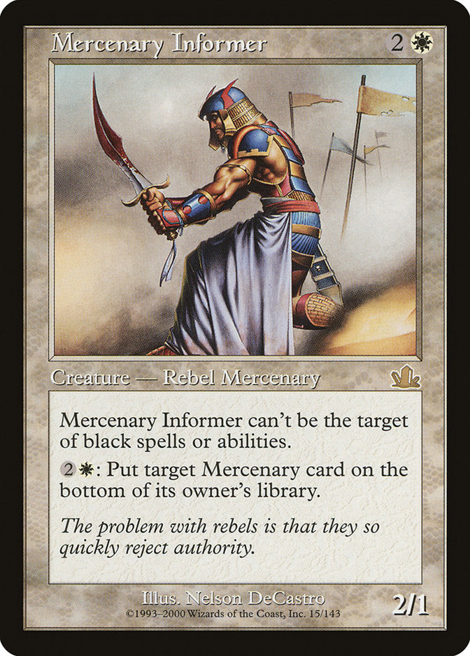 Mercenary Informer [Prophecy] Magic: The Gathering