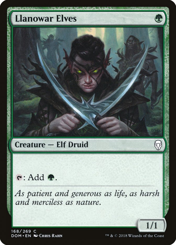 Llanowar Elves [Dominaria] Magic: The Gathering