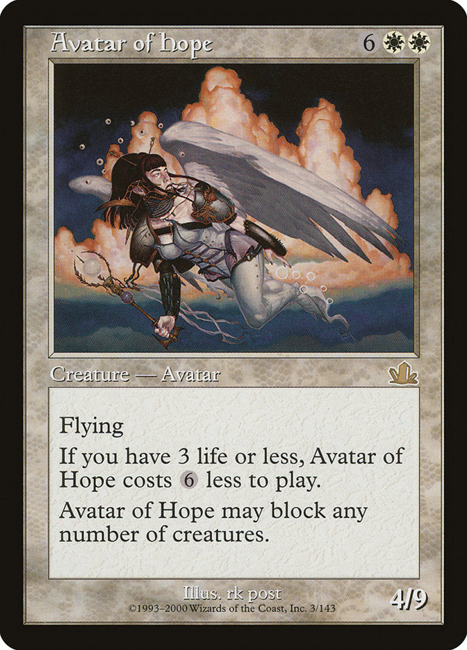 Avatar of Hope [Prophecy] Magic: The Gathering