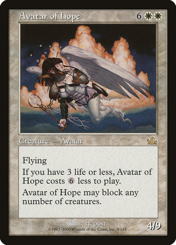Avatar of Hope [Prophecy] Magic: The Gathering