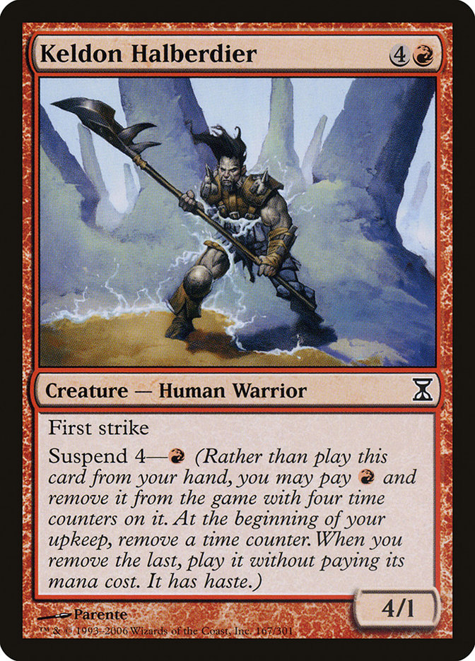 Keldon Halberdier [Time Spiral] Magic: The Gathering
