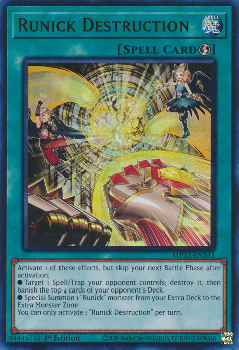 Runick Destruction [MP23-EN243] Ultra Rare Yu-Gi-Oh!