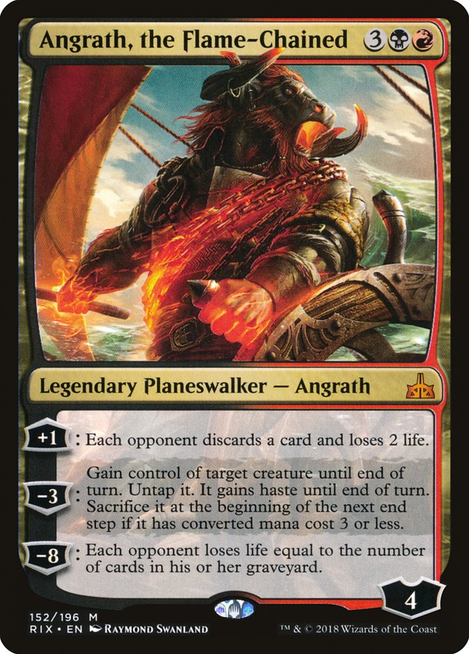 Angrath, the Flame-Chained [Rivals of Ixalan] Magic: The Gathering