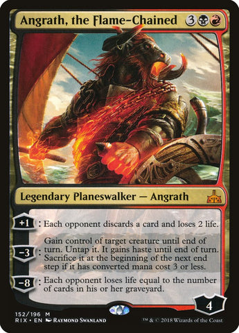 Angrath, the Flame-Chained [Rivals of Ixalan] Magic: The Gathering