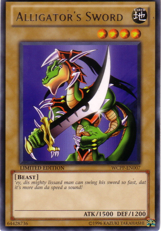 Alligator's Sword [WCPP-EN007] Rare Yu-Gi-Oh!