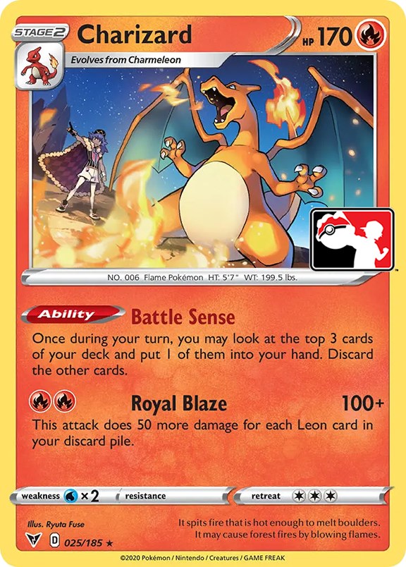 Charizard (025/185) [Prize Pack Series One] Pokémon