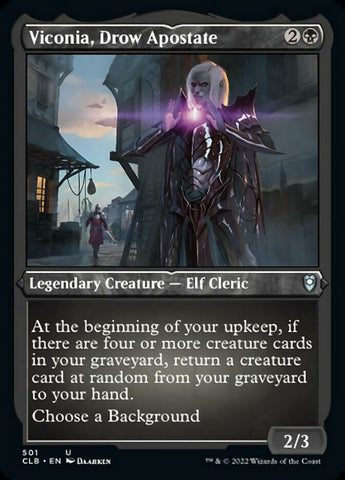 Viconia, Drow Apostate (Foil Etched) [Commander Legends: Battle for Baldur's Gate] Magic: The Gathering