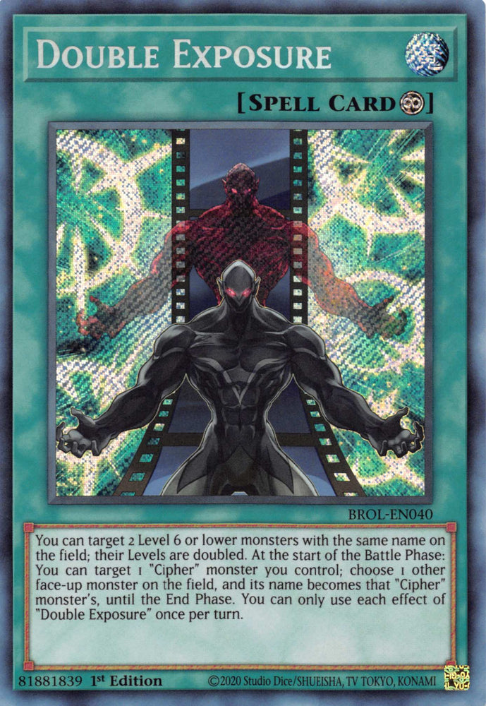 Double Exposure [BROL-EN040] Secret Rare Yu-Gi-Oh!