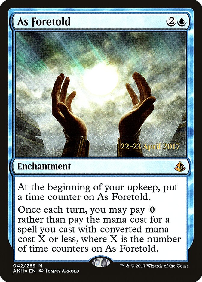 As Foretold [Amonkhet Prerelease Promos] Magic: The Gathering