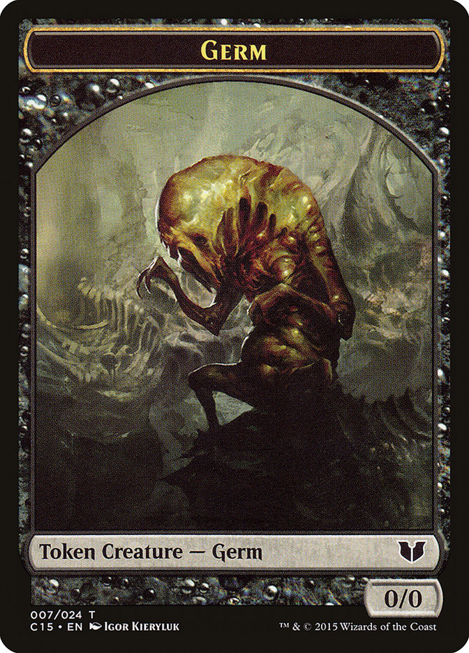 Frog Lizard // Germ Double-Sided Token [Commander 2015 Tokens] Magic: The Gathering