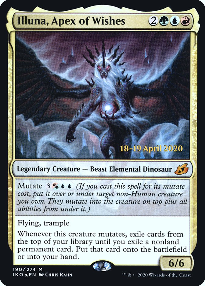 Illuna, Apex of Wishes [Ikoria: Lair of Behemoths Prerelease Promos] Magic: The Gathering