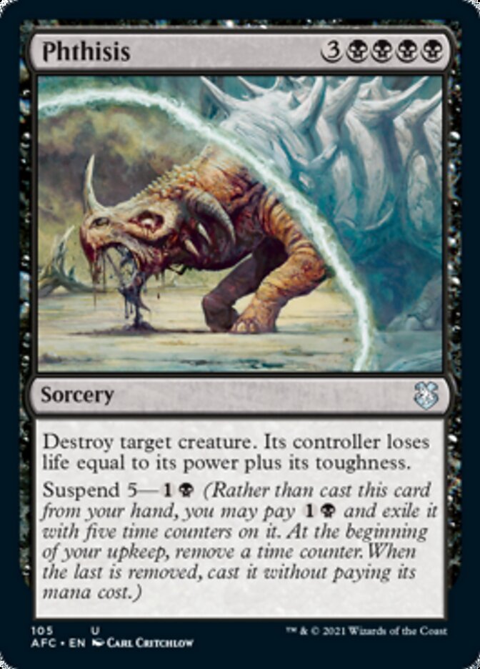 Phthisis [Dungeons & Dragons: Adventures in the Forgotten Realms Commander] Magic: The Gathering