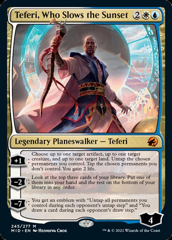 Teferi, Who Slows the Sunset [Innistrad: Midnight Hunt] Magic: The Gathering