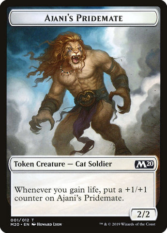 Ajani's Pridemate Token [Core Set 2020 Tokens] Magic: The Gathering