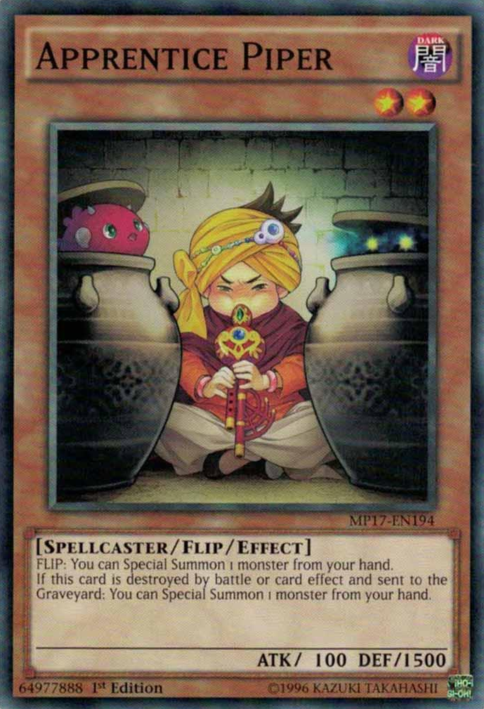 Apprentice Piper [MP17-EN194] Common Yu-Gi-Oh!