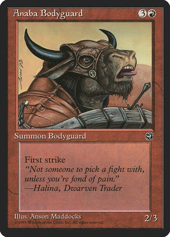 Anaba Bodyguard (Halina Flavor Text) [Homelands] Magic: The Gathering