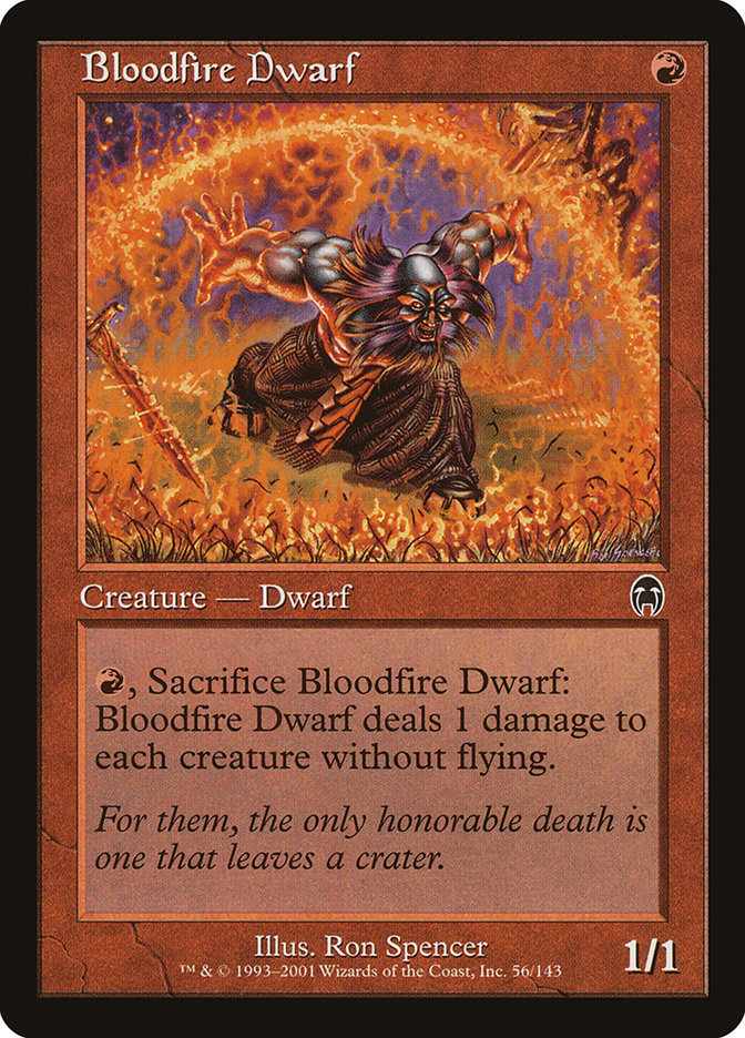 Bloodfire Dwarf [Apocalypse] Magic: The Gathering