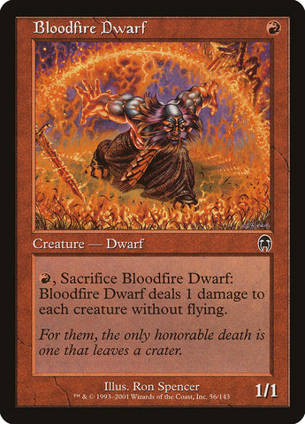 Bloodfire Dwarf [Apocalypse] Magic: The Gathering