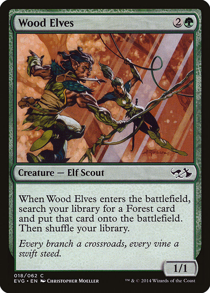 Wood Elves (Elves vs. Goblins) [Duel Decks Anthology] Magic: The Gathering