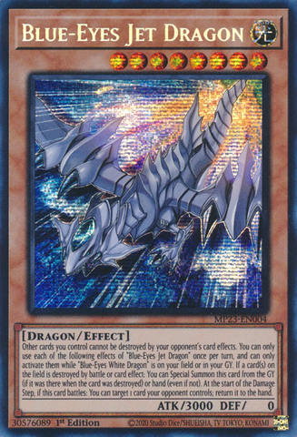 Blue-Eyes Jet Dragon [MP23-EN004] Prismatic Secret Rare Yu-Gi-Oh!