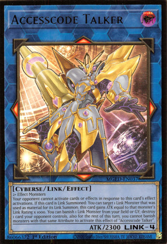 Accesscode Talker [MGED-EN037] Gold Rare Yu-Gi-Oh!