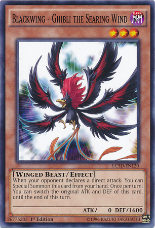 Blackwing - Ghibli the Searing Wind [LC5D-EN120] Common Yu-Gi-Oh!