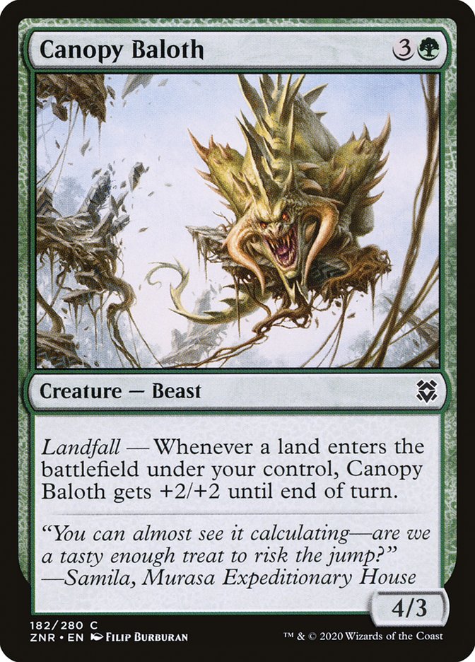 Canopy Baloth [Zendikar Rising] Magic: The Gathering